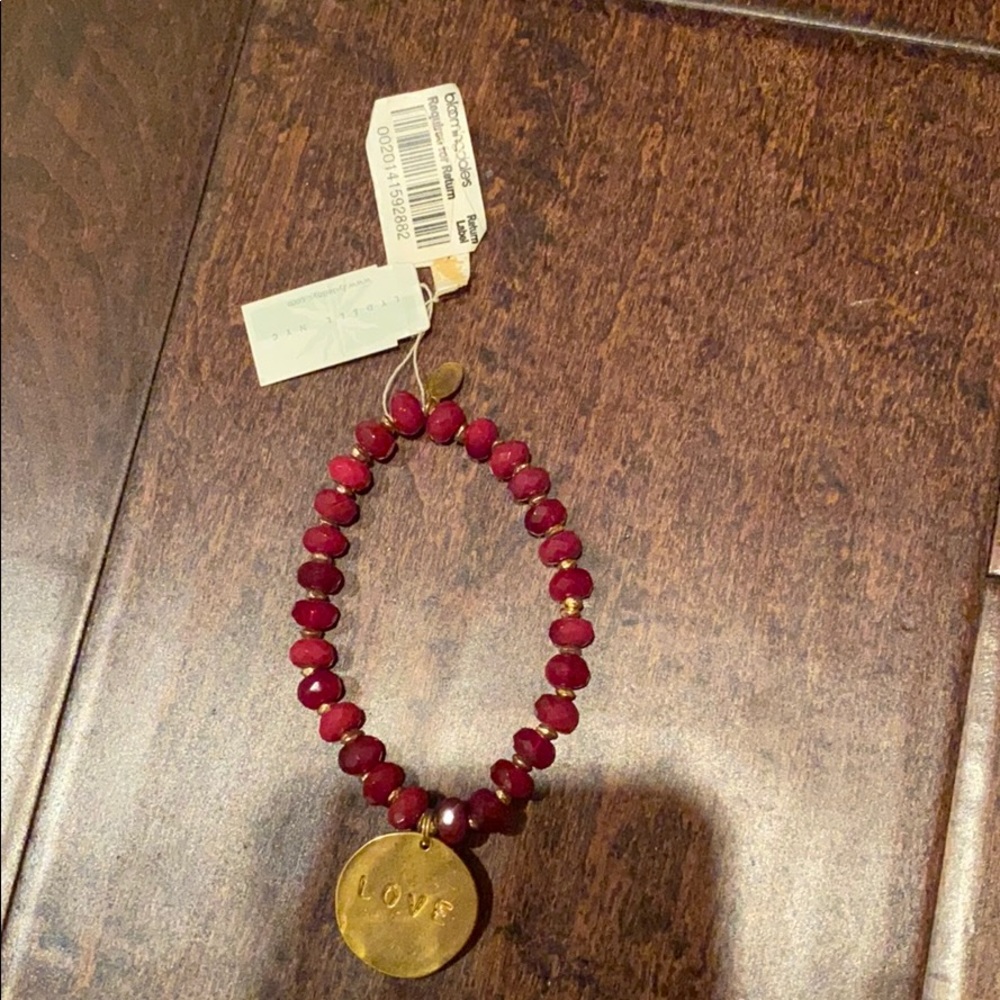 Beaded love bracelet